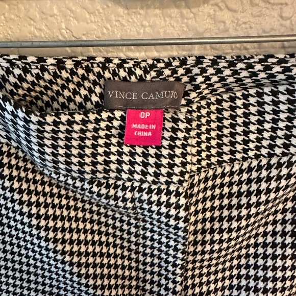 Vince Camuto Men's Black and White Patterned Dress Pants - Picture 4 of 5